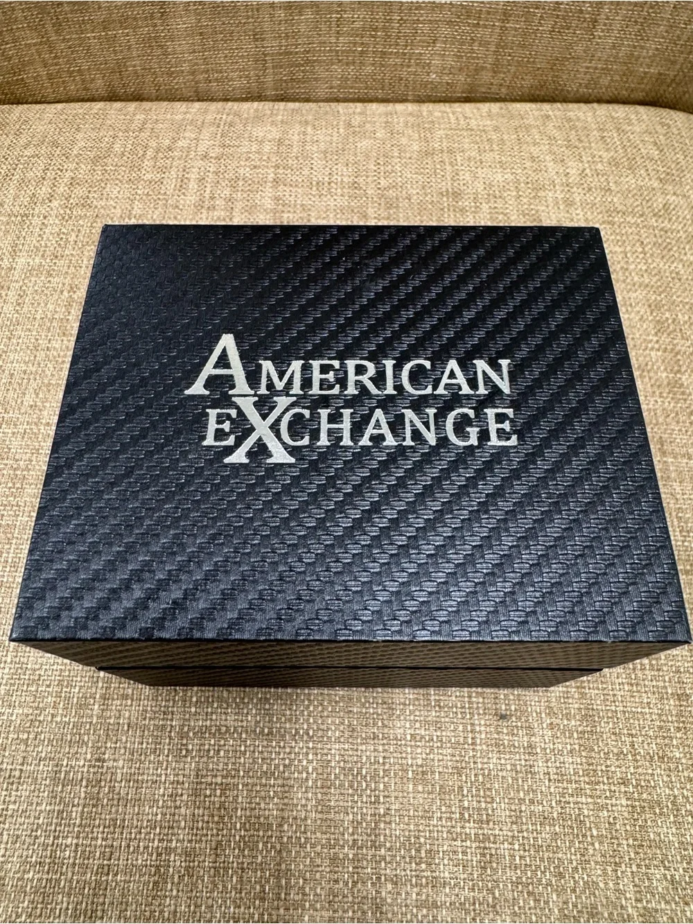 American Exchange Men's 5-Piece Watch & Bracelet Set Black/Gold Skull